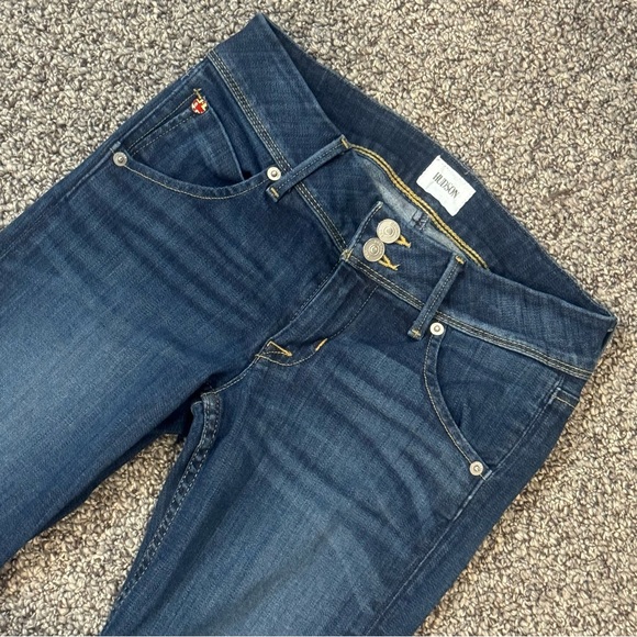 Hudson Jeans Dark Blue “Collin Flap Skinny Jeans” Color Vera - Picture 6 of 10